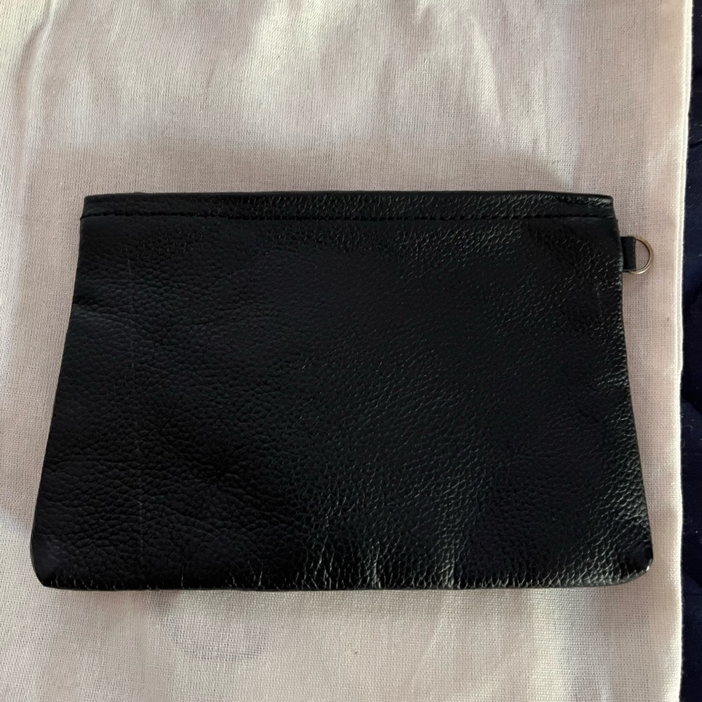 Mandrn black leather zipper pouch - Picture 2 of 5